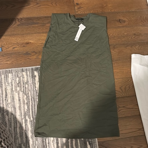 Sanctuary army green shoulder pad tank dress - Picture 2 of 5